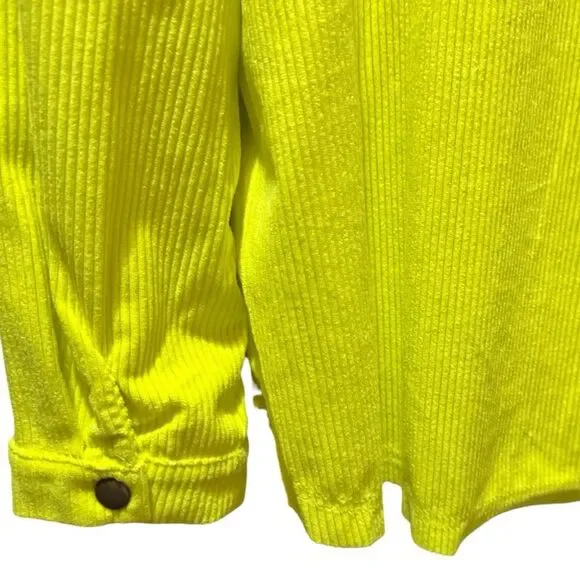 J.NNA Chartreuse Corded Snap Down High Low Shacket – Size Large NWT - Picture 15 of 16